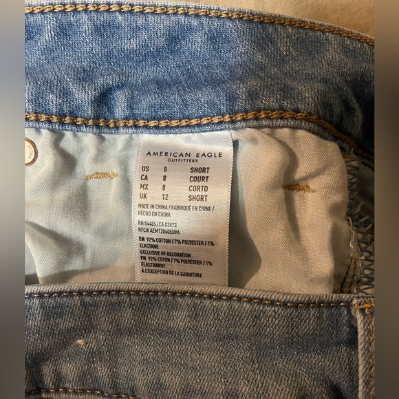 American Eagle Skinny Super Stretch Sz 8 Short - Picture 4 of 5